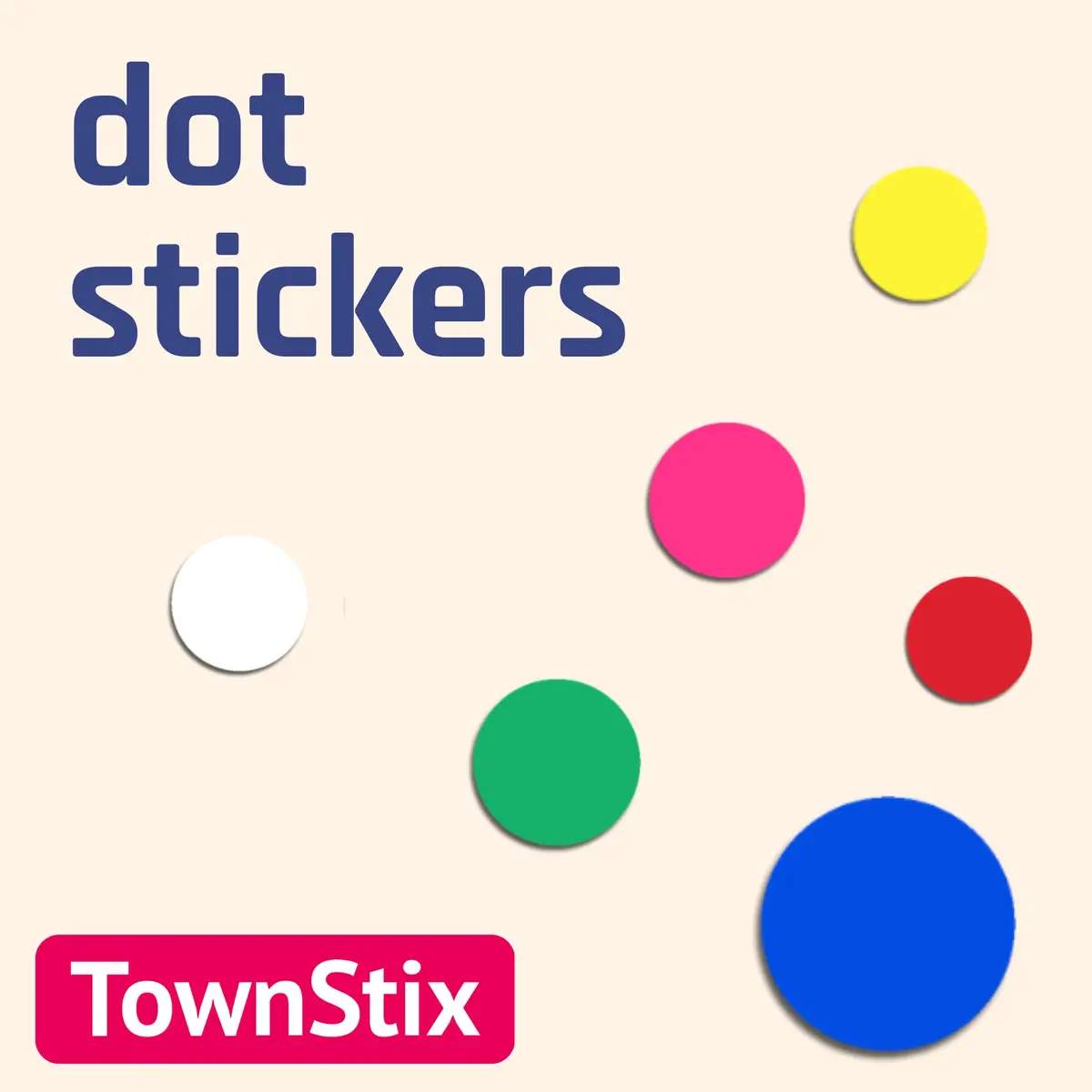 TownStix Orange 3000 Pack Label | 0.375" Round Dot Stickers for Office & School - view 9