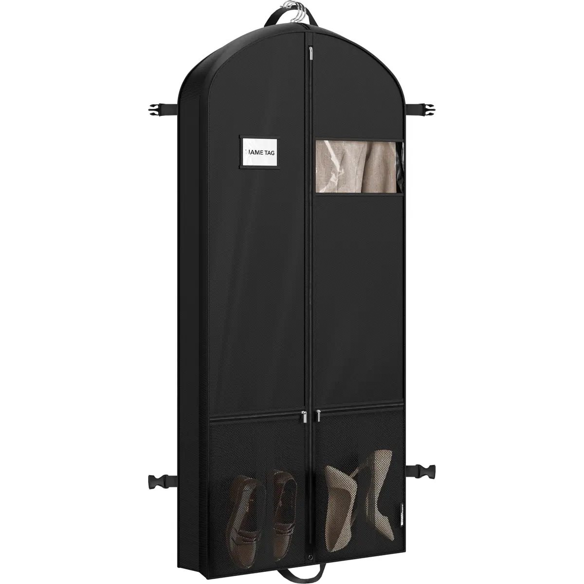 Simple Houseware 60" Travel Garment Bag with Pockets | Heavy Duty 300D Polyester, Foldable & Breathable, 26"W x 60"H - main product image
