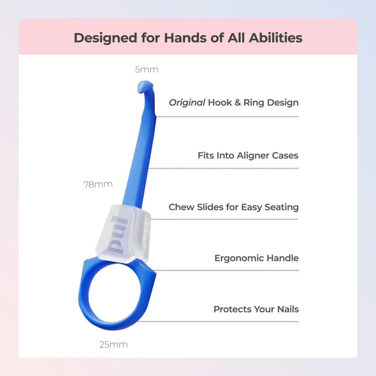 PUL 2-in-1 Aligner Removal Tool and Chewies Orange Pack | Hygienic Easy Removal & Secure Fit - view 4