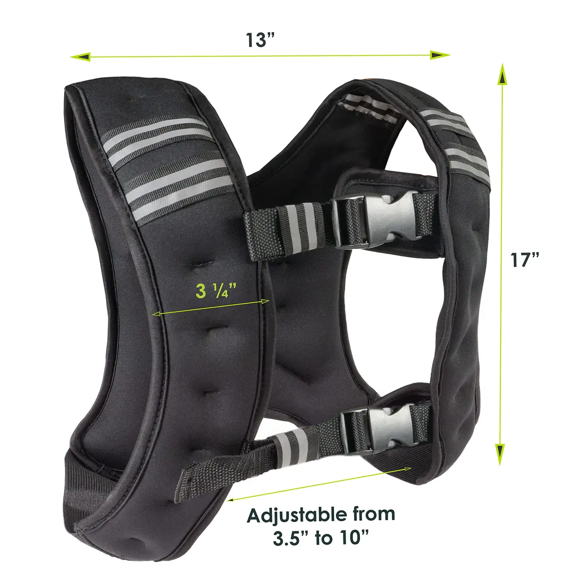 ProsourceFit Exercise Weighted Training Vest - 12lb | Adjustable, Durable & Balanced for Men & Women - view 2
