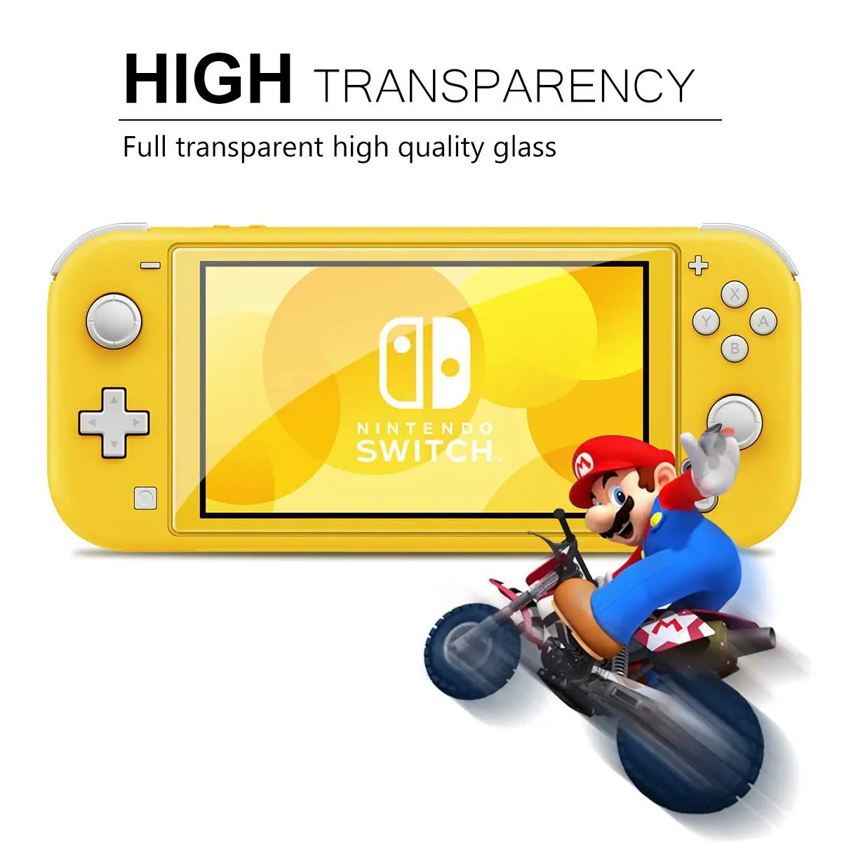 ivoler 4 Pack Screen Protector Tempered Glass for Nintendo Switch Lite, Transparent HD 9H Hardness | Clear Anti-Scratch Bubble-Free Fit - view 3