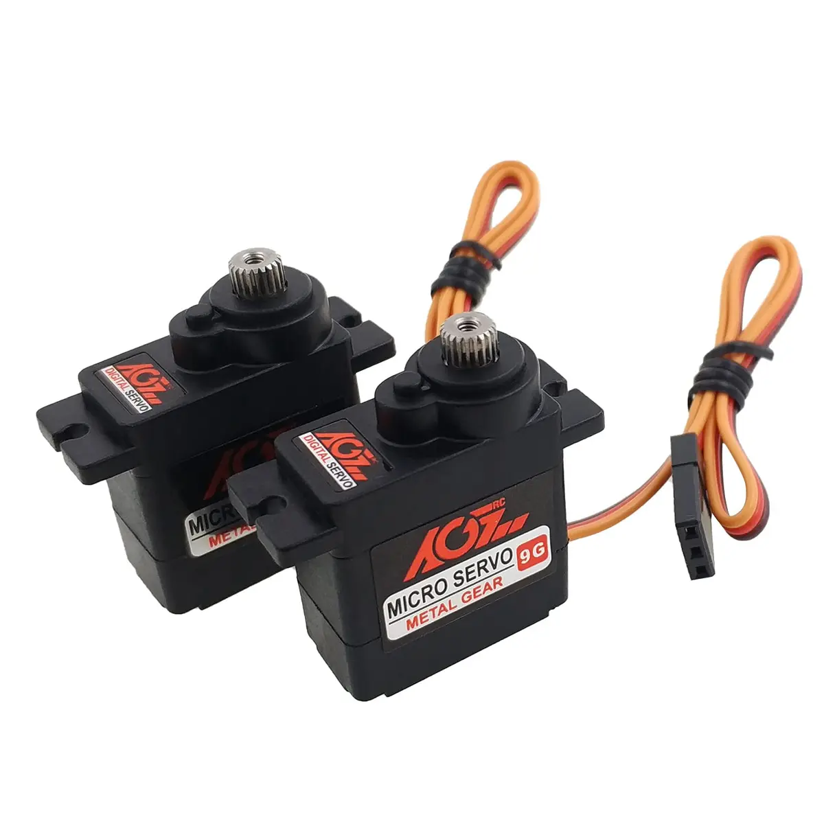 AGFRC B11DLS 2.8kg Micro RC Servo Kit, 2-Pack | High Precision Digital Servos for RC Vehicles - main product image