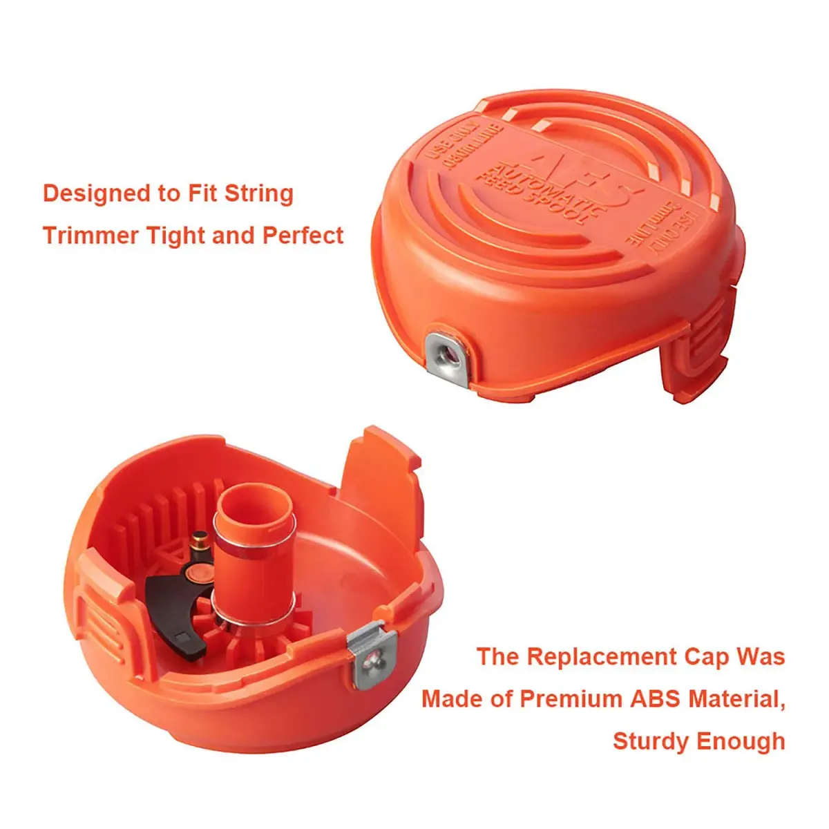 THTEN SF-080 Spool Cap Covers for Black+Decker GH3000 LST540 Weed Eater | 2-Pack, 0.080-inch Line - view 3