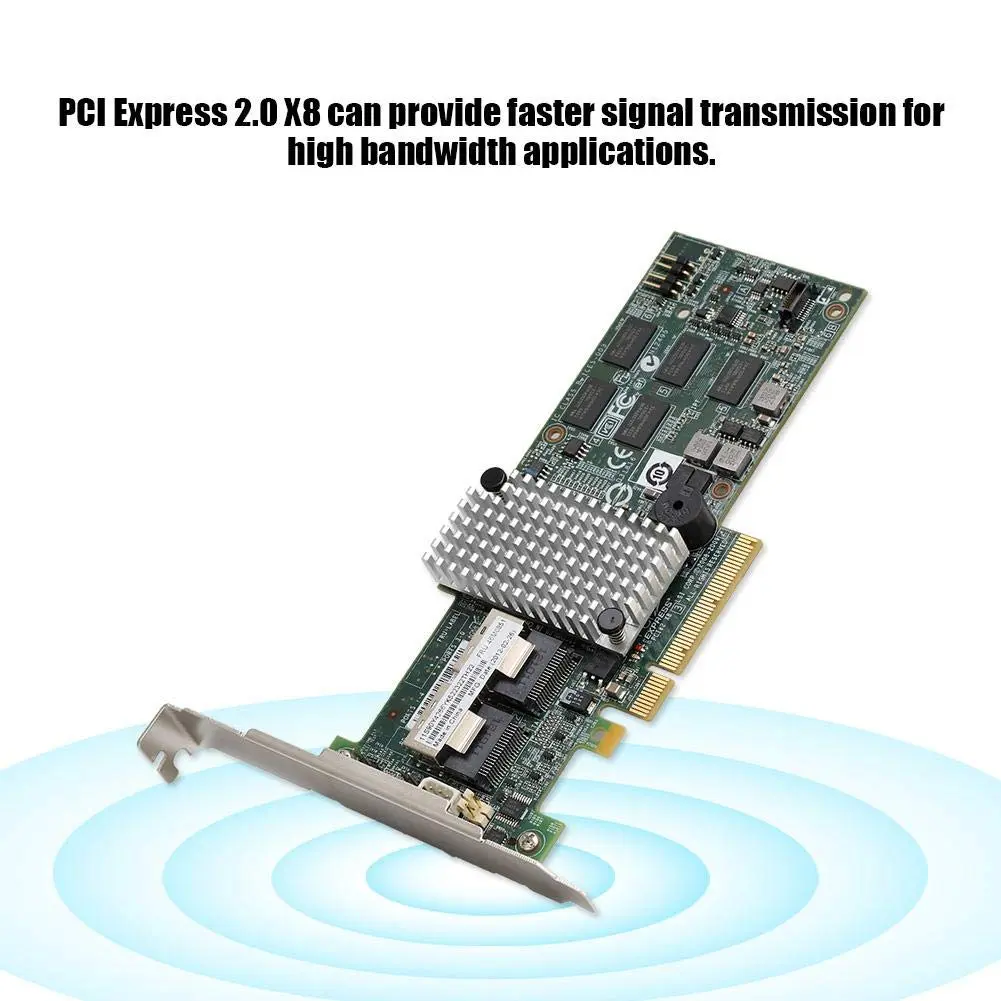 FOSA SAS Controller Card PCIe x8 6Gb/s 8 Port Storage Array for Servers | High-Performance RAID - view 2