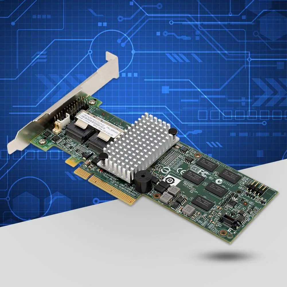 FOSA SAS Controller Card PCIe x8 6Gb/s 8 Port Storage Array for Servers | High-Performance RAID - view 4