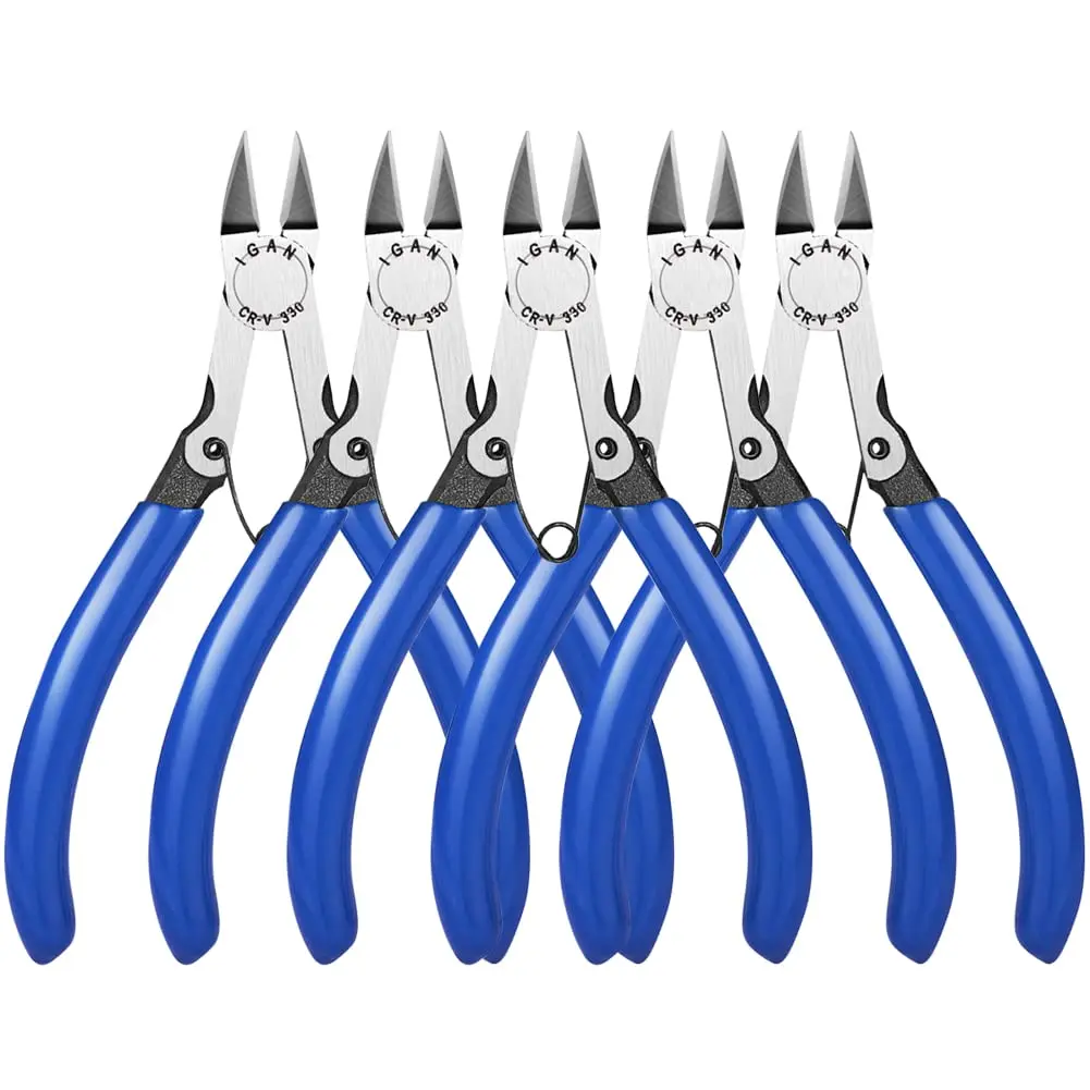 IGAN-330 Wire Flush Cutters 5''x5 | Precision Electronic Model for Jewelry & Electronics - main product image