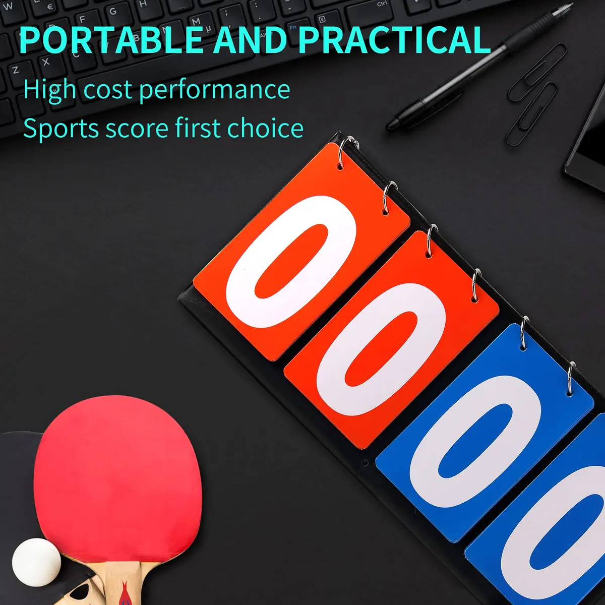 HRLORKC Scoreboard Score Keeper Score Flipper for Basketball Tennis Sports | Easy Flip Design, Indoor & Outdoor Use - view 6