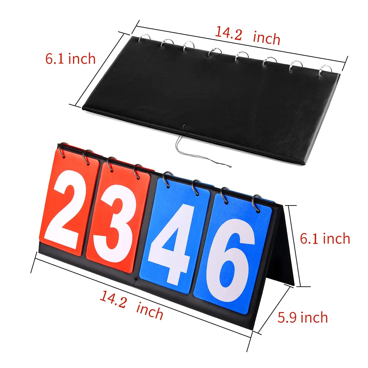 HRLORKC Scoreboard Score Keeper Score Flipper for Basketball Tennis Sports | Easy Flip Design, Indoor & Outdoor Use - view 2