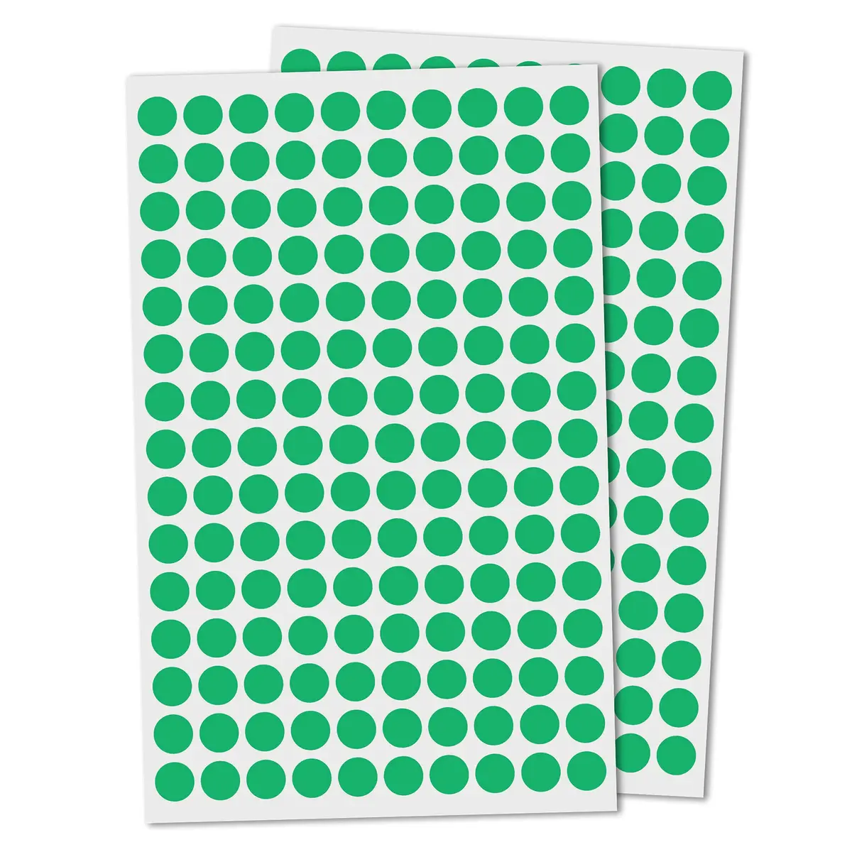 TownStix Green 3000 Pack Label | 3/8 inch Round Dot Stickers for Flat Surfaces - main product image