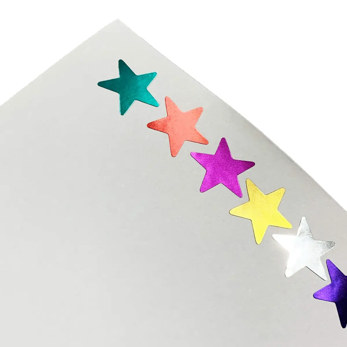 TownStix Star Metallic Stickers 1000 Pack | 8 Colors, 0.6" Diameter, Permanent Adhesive - view 9