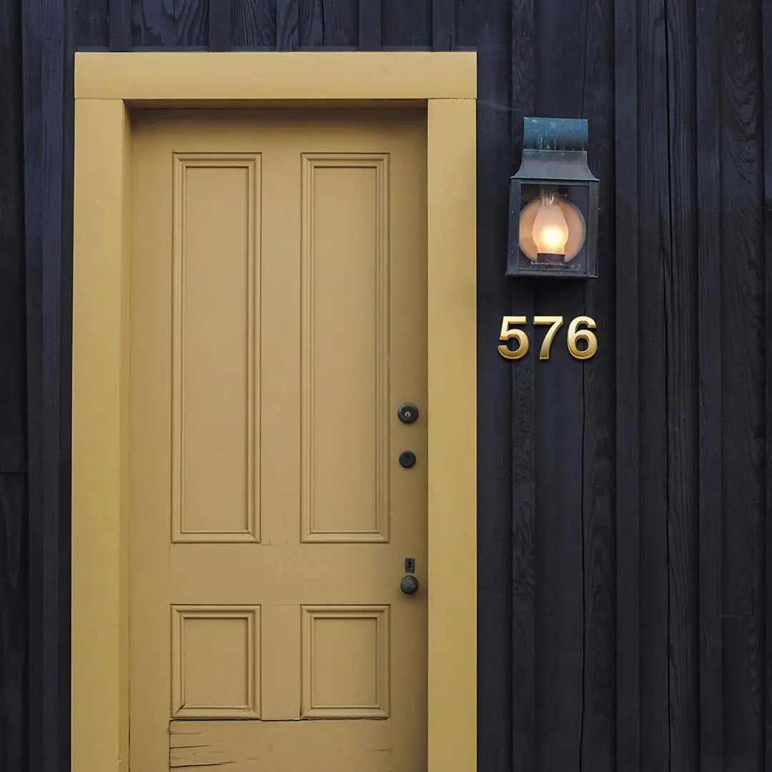 HopeWan Mailbox Numbers for Outside, 2 Inch Door Address Number Stickers, Gold Shiny, 10 Pcs | Waterproof & Self Adhesive - view 6