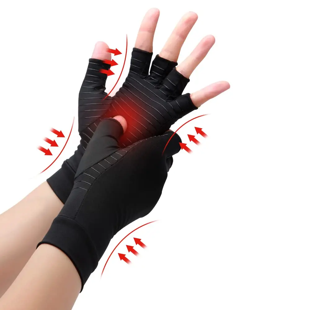 Waxden Copper Compression Arthritis Gloves Large | Pain Relief & Healing for Hands, Carpal Tunnel - main product image