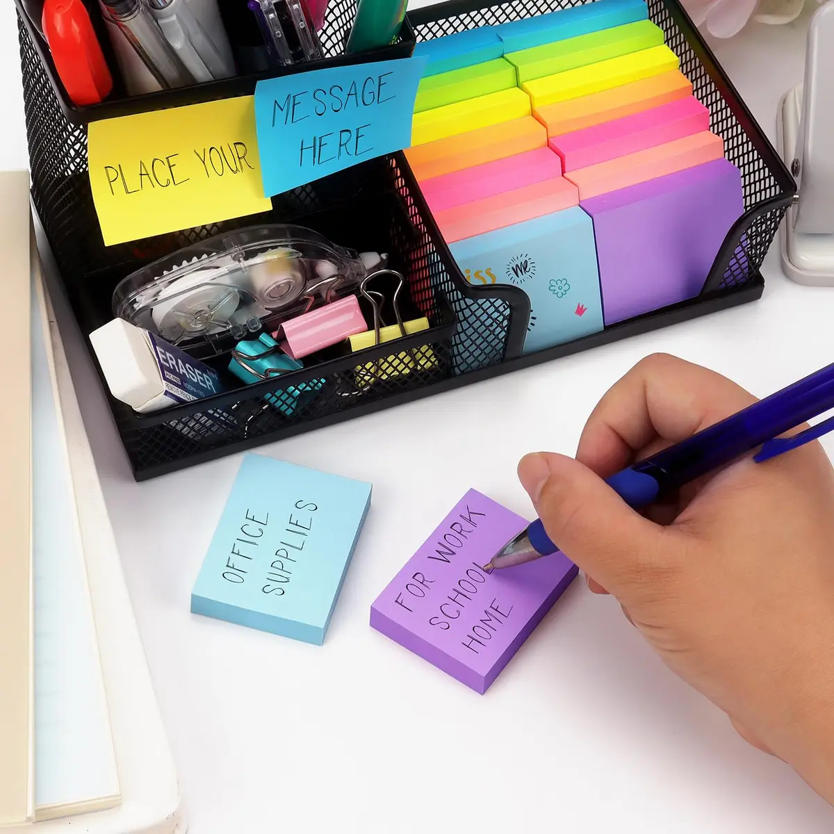 Winner Aura Self-Stick Notes 1.5x2 in | Bright Colors, Reusable, 24 Pads - view 6