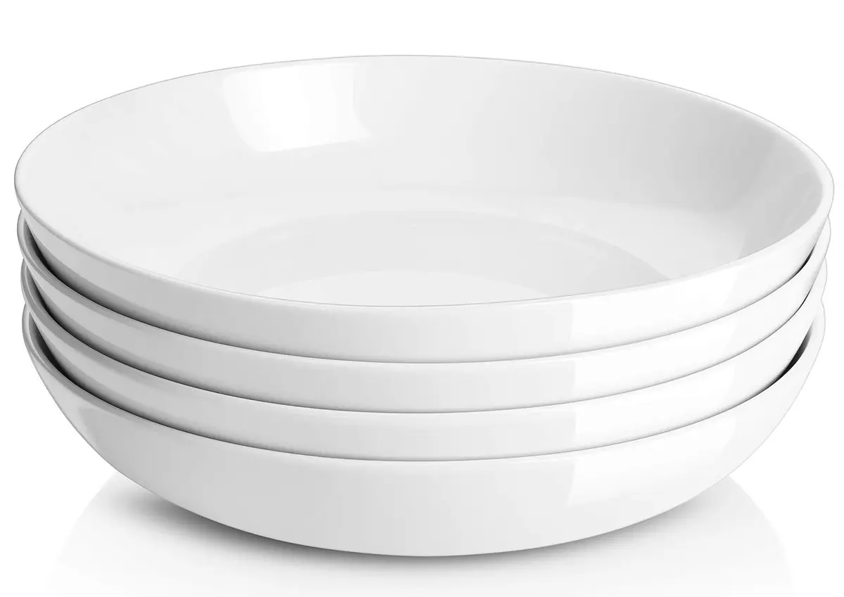 Y YHY 9.75" Large Pasta Bowls Set of 4 | 50 oz Ceramic Serving Bowls for Family Meals - view 4