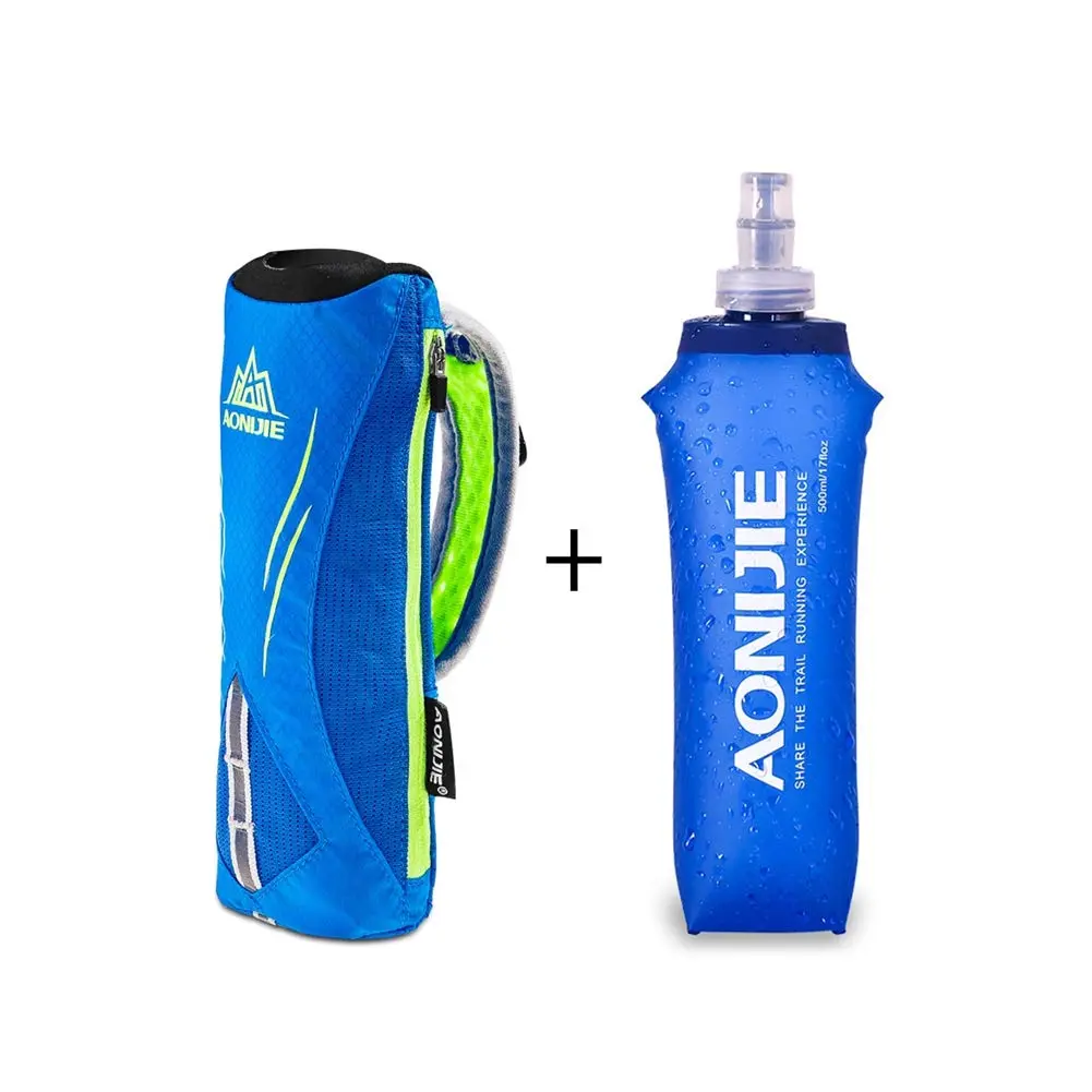 AONIJIE Quick Grip Handheld Soft Water Bottle 500ml | Lightweight Hydration Pack for Running - view 3