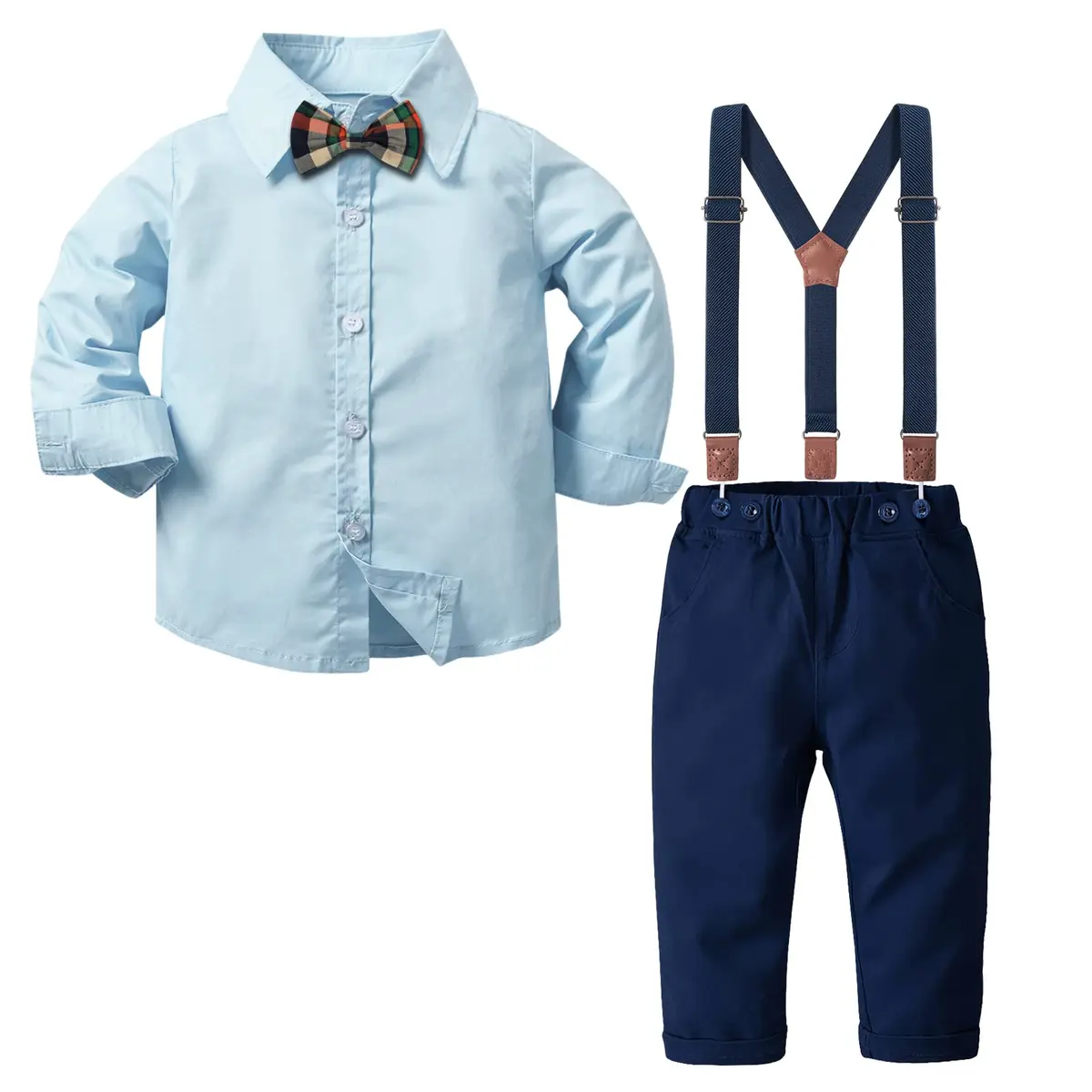 Nwada Baby Boy Clothes Outfit Toddler Dress Shirt & Pants Set 12-18 Months | Suitable for Weddings & Parties - main product image