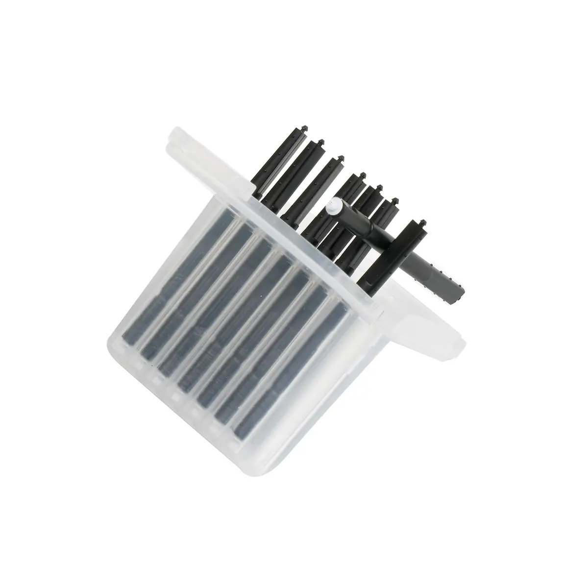 BIZALAMA Hearing Aid Wax Guard Filter 40 Pack Black | Compatible with Phonak, Widex, Resound - main product image