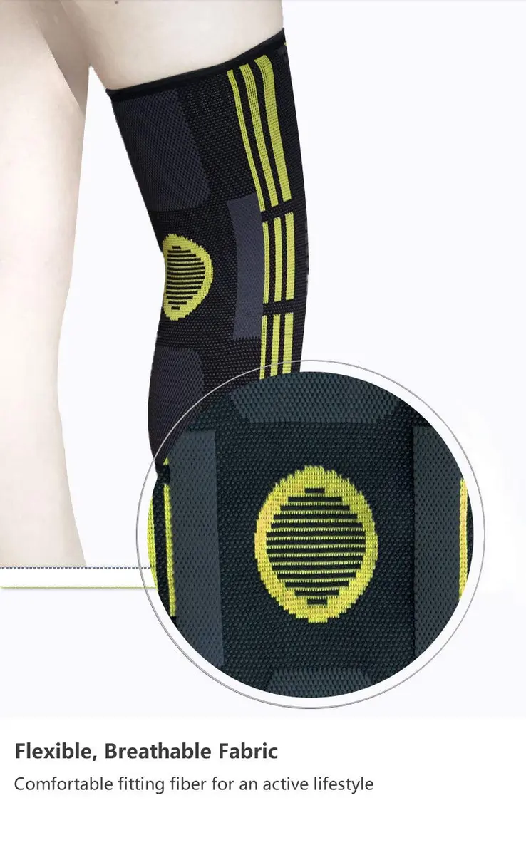 Emoly Compression Knee Sleeve, 1 Pair, Large (18.5"-20") | FDA Approved for Pain Relief & Injury Recovery - view 4