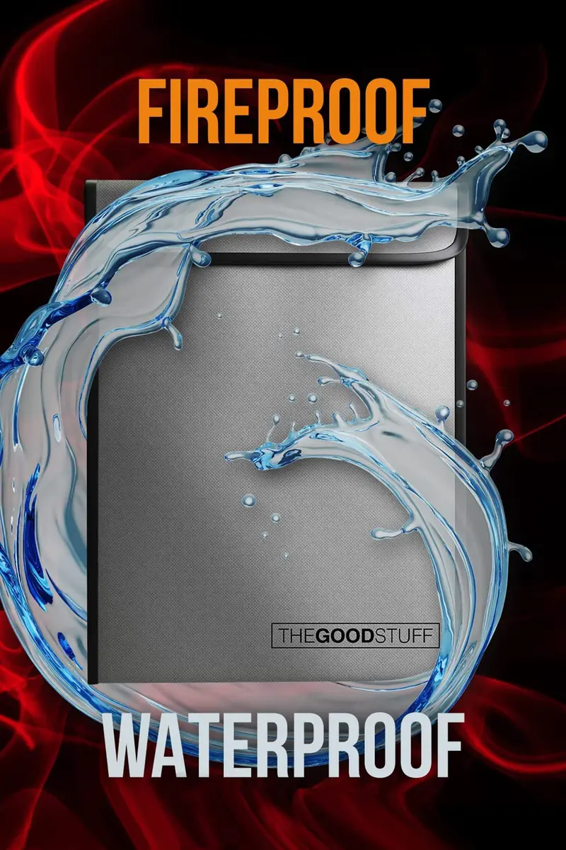 The Good Stuff Fireproof Document Bag 38cm x 28cm (15" x 11") | Protects Valuables from Fire & Water - view 4