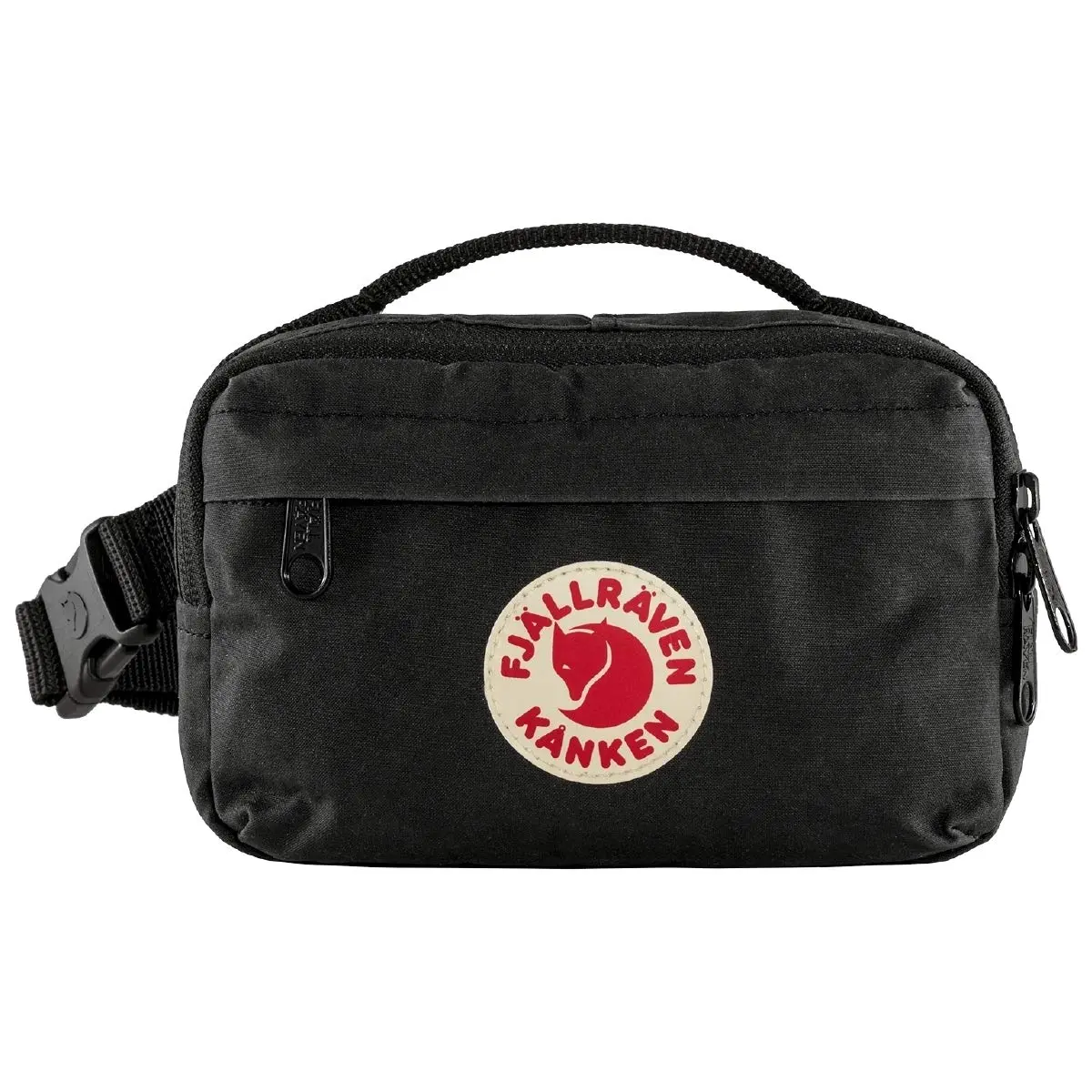 Fjällräven Kanken Hip Pack, Black | Water-Resistant Vinylon-F Fabric, Compact & Versatile - main product image