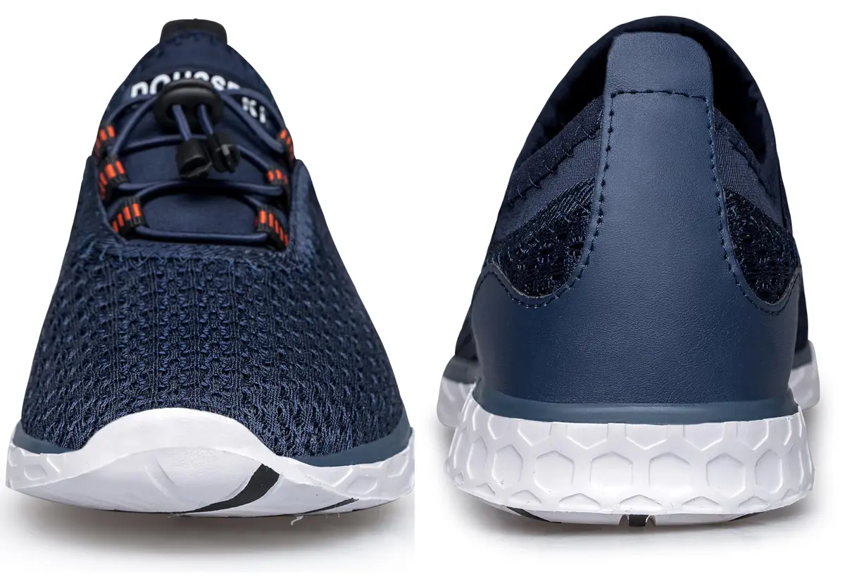DOUSSPRT Men's Water Shoes Quick Dry for Beach Swim Pool Fishing Blue | Breathable Mesh & Open Design - view 7