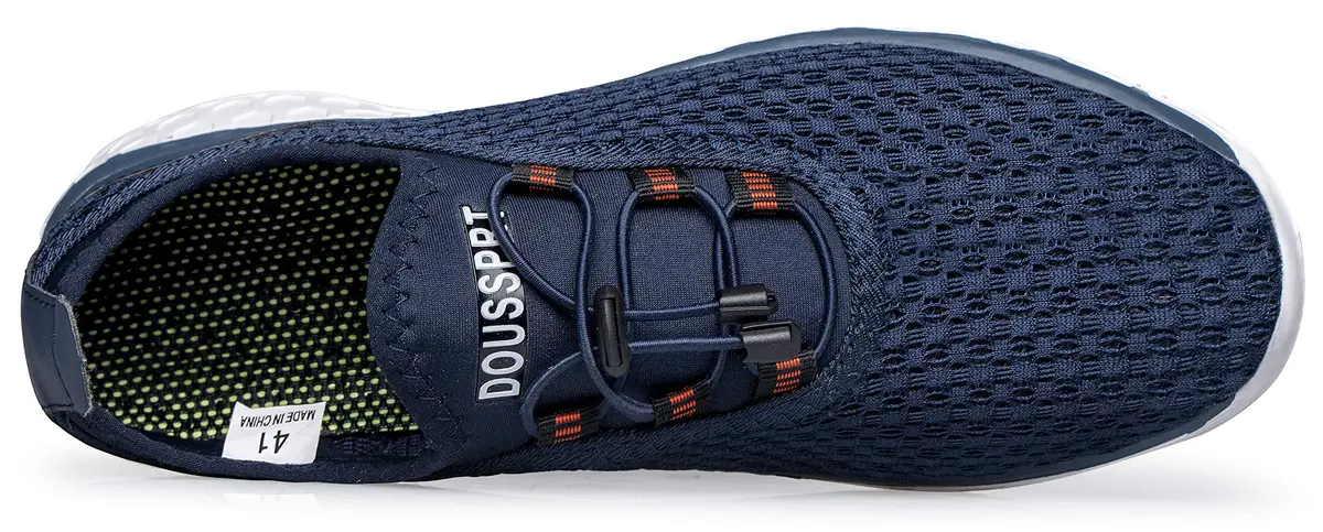 DOUSSPRT Men's Water Shoes Quick Dry for Beach Swim Pool Fishing Blue | Breathable Mesh & Open Design - view 8
