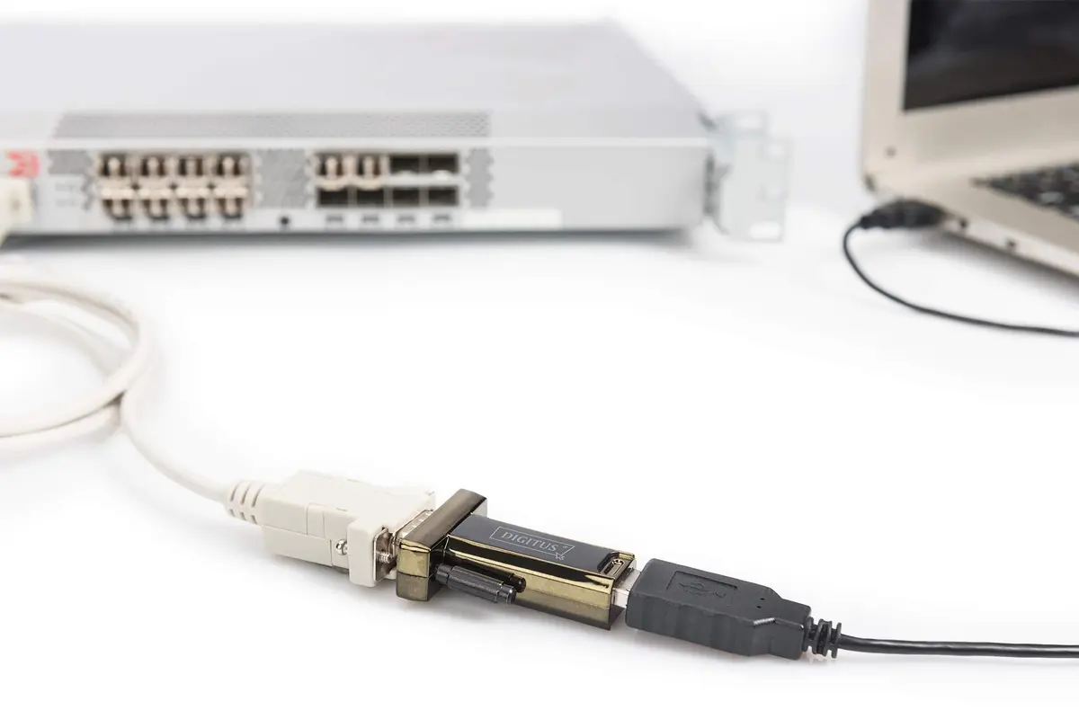 DIGITUS USB to Serial Adapter - RS232 Converter - USB 2.0 Type A to DSUB 9M - PL2303GT Chipset - Includes 80 cm Cable | Data exchange between PC and serial peripherals - view 6