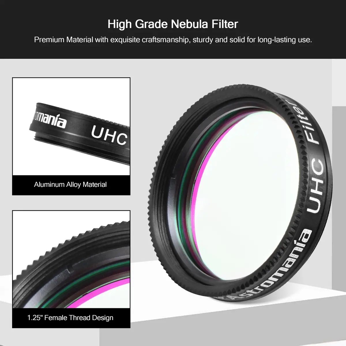 Astromania 1.25" UHC Filter Improve Contrast Nebula | Nebula Filter for Telescope - view 2