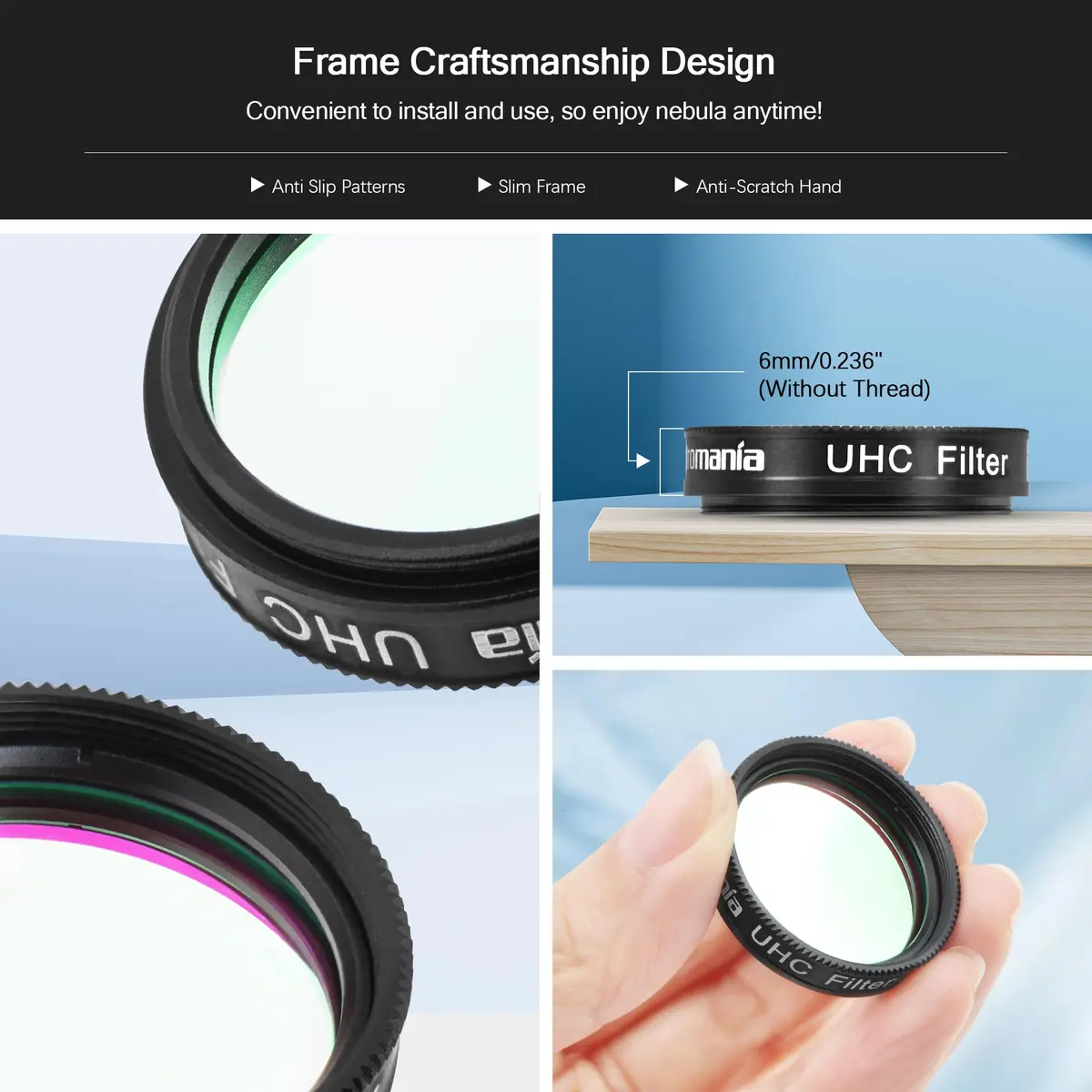 Astromania 1.25" UHC Filter Improve Contrast Nebula | Nebula Filter for Telescope - view 3