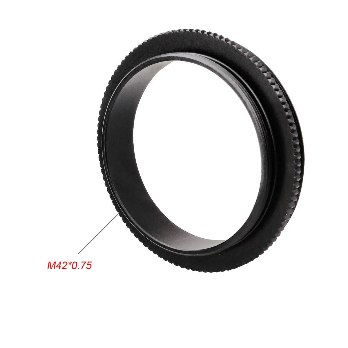 SVBONY SV130 M48 to M42 Male Telescope Adapter Black | Durable Metal Knurling Design - view 3