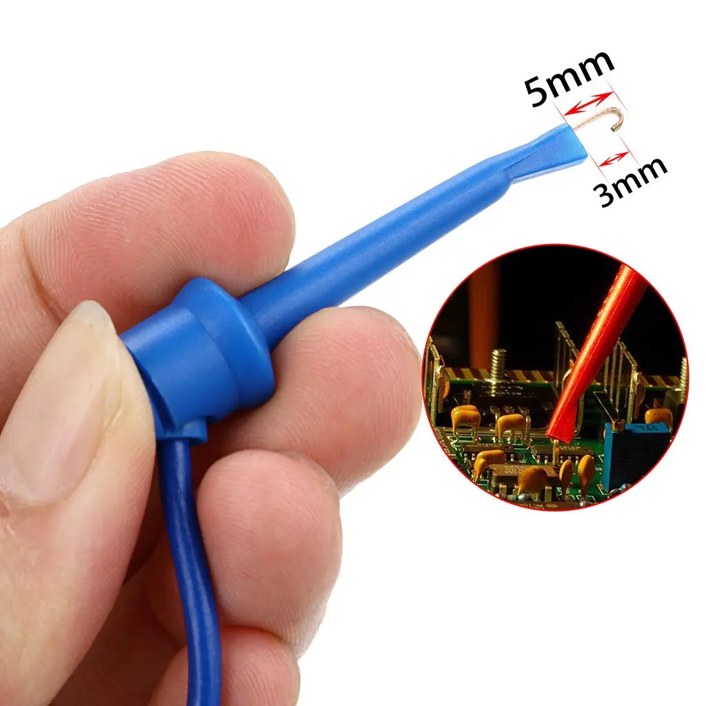 Sumnacon 39 Inch Multimeter Test Lead Set - 5 Pcs Stackable Banana Plug to Test Hook Wire Cable Kit with Protective, Flexible Wire Leads for Electrical Testing 500V/5A - view 3