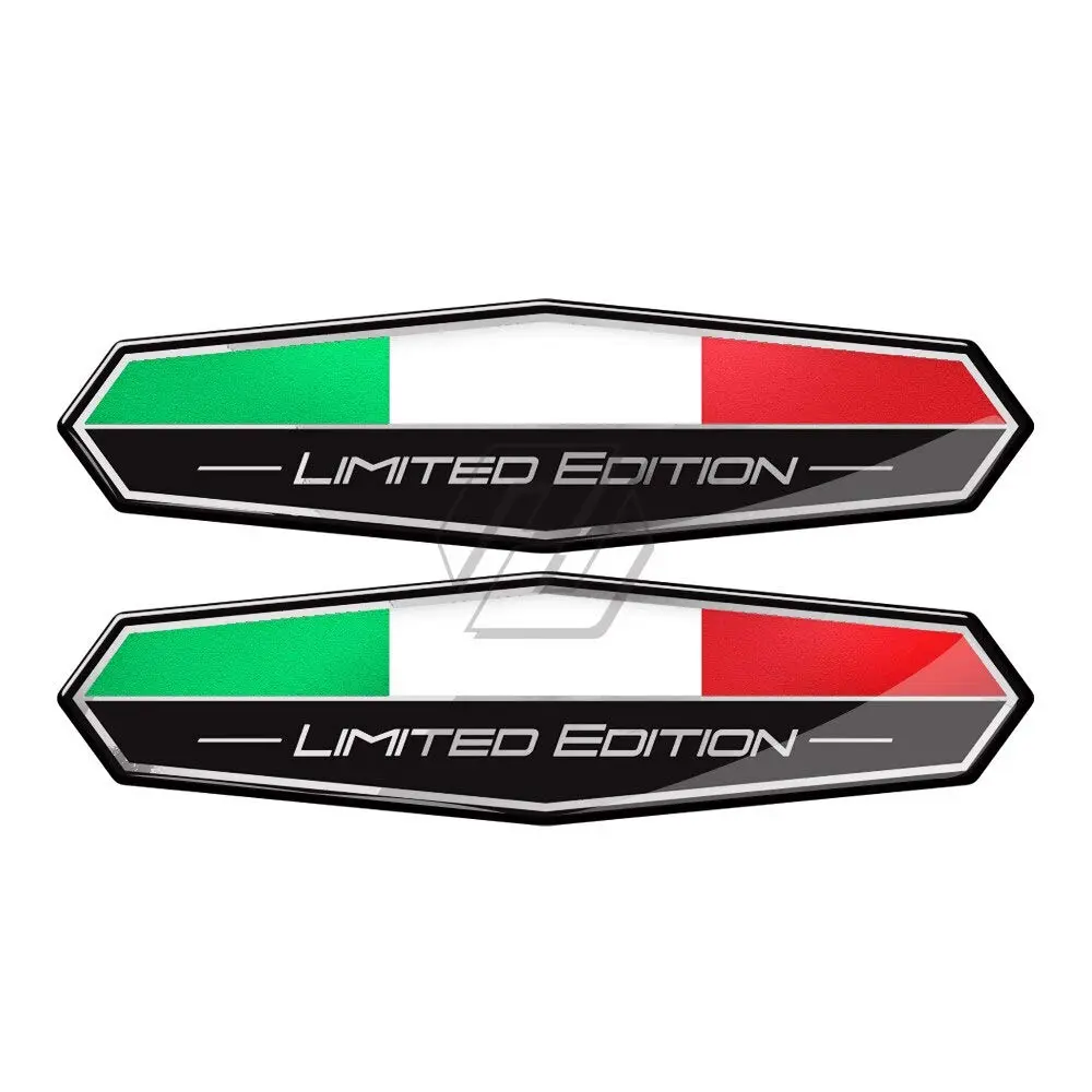HOMTRU 3D Italy Flag Decal Sticker 95x25mm (Pair) | Motorcycle & Car Tail Body - view 2