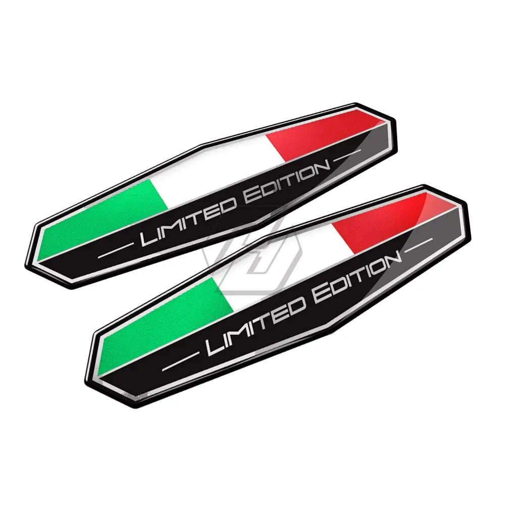 HOMTRU 3D Italy Flag Decal Sticker 95x25mm (Pair) | Motorcycle & Car Tail Body - view 3