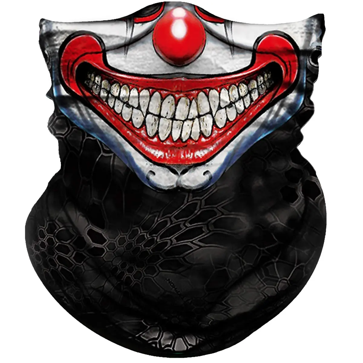 Obacle Clown Smile Face 3D Tube Mask Bandana for Dust, Wind, UV Sun Protection - main product image