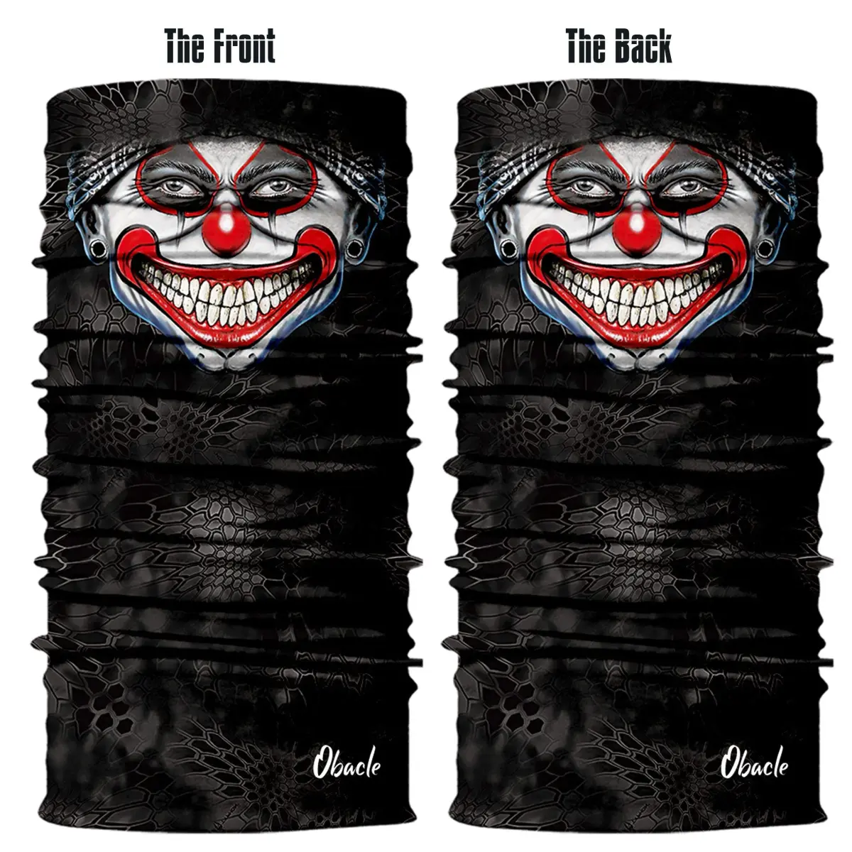 Obacle Clown Smile Face 3D Tube Mask Bandana for Dust, Wind, UV Sun Protection - view 3