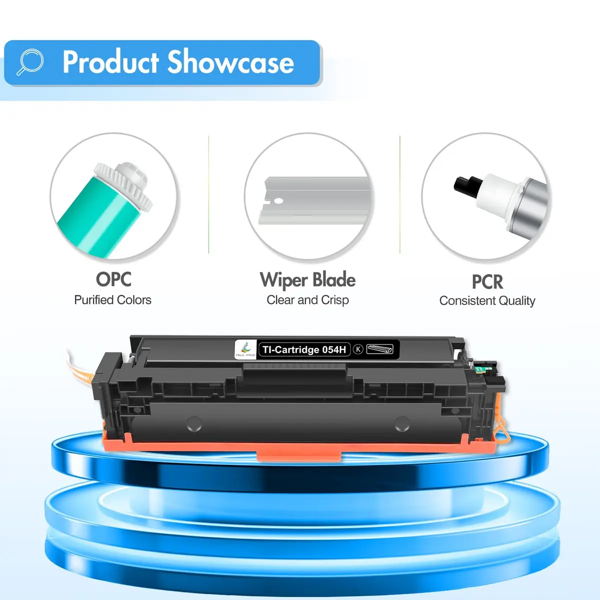 TRUE IMAGE 054H Toner Cartridge Set for Canon MF642Cdw MF644Cdw LBP622Cdw MF641Cw | High Yield 4-Pack - view 6