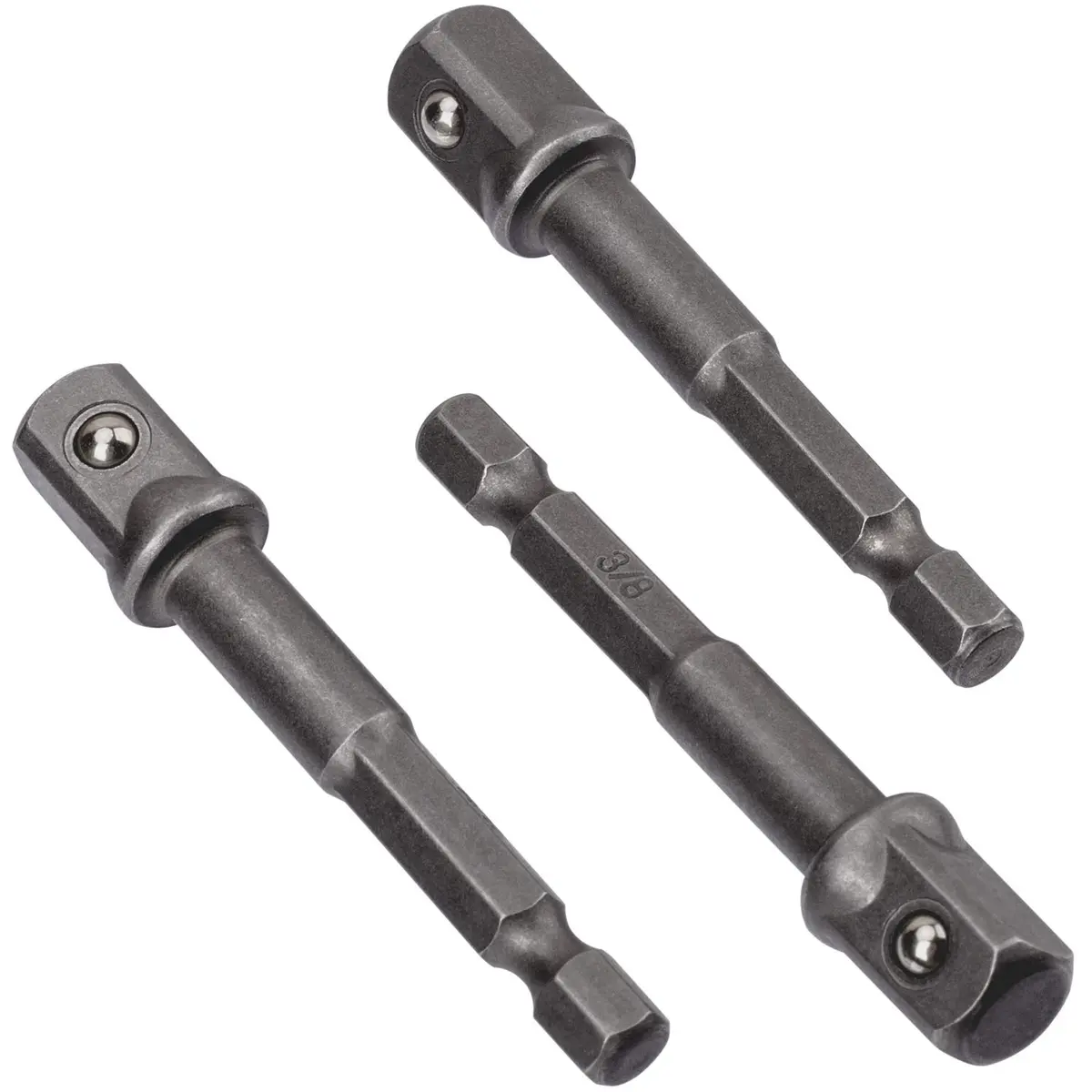 OIIKI 6 Pack 3/8 inch Square Socket Adapter Bit Set | Hardened HSS Impact Driver Bits for Automotive & DIY (70-120 chars) - view 4