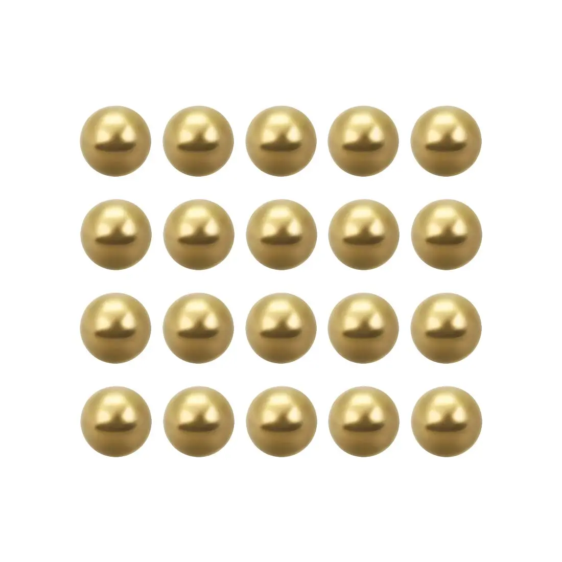 uxcell 6.75mm Precision Solid Brass Bearing Balls 100pcs | Corrosion Resistant Industrial Balls - main product image