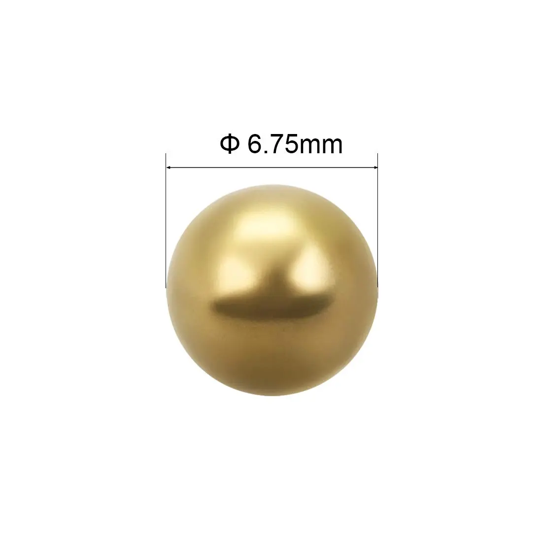 uxcell 6.75mm Precision Solid Brass Bearing Balls 100pcs | Corrosion Resistant Industrial Balls - view 2