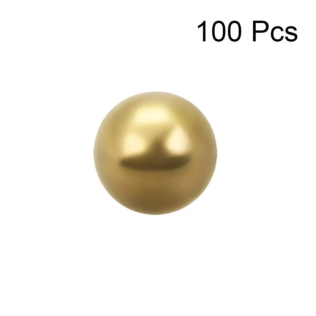uxcell 6.75mm Precision Solid Brass Bearing Balls 100pcs | Corrosion Resistant Industrial Balls - view 3