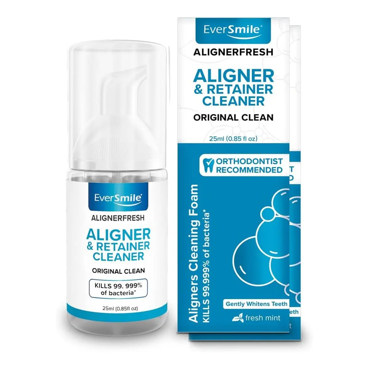 EverSmile AlignerFresh Original Clean Foam 25ml | Whitens Teeth & Fights Bad Breath - main product image
