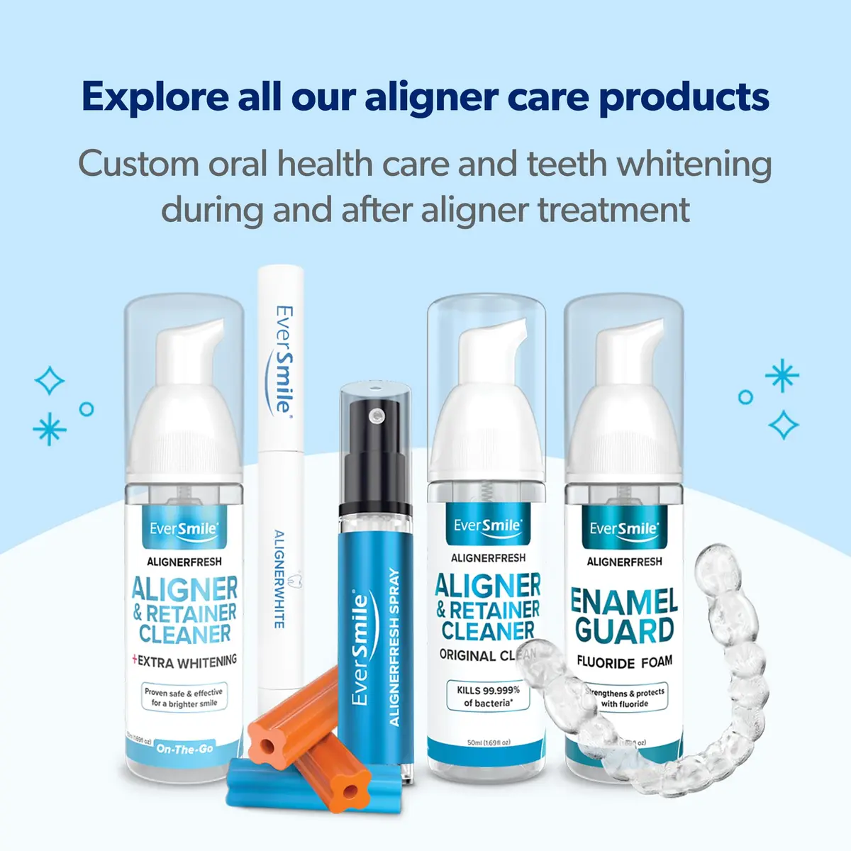 EverSmile AlignerFresh Original Clean Foam 25ml | Whitens Teeth & Fights Bad Breath - view 7