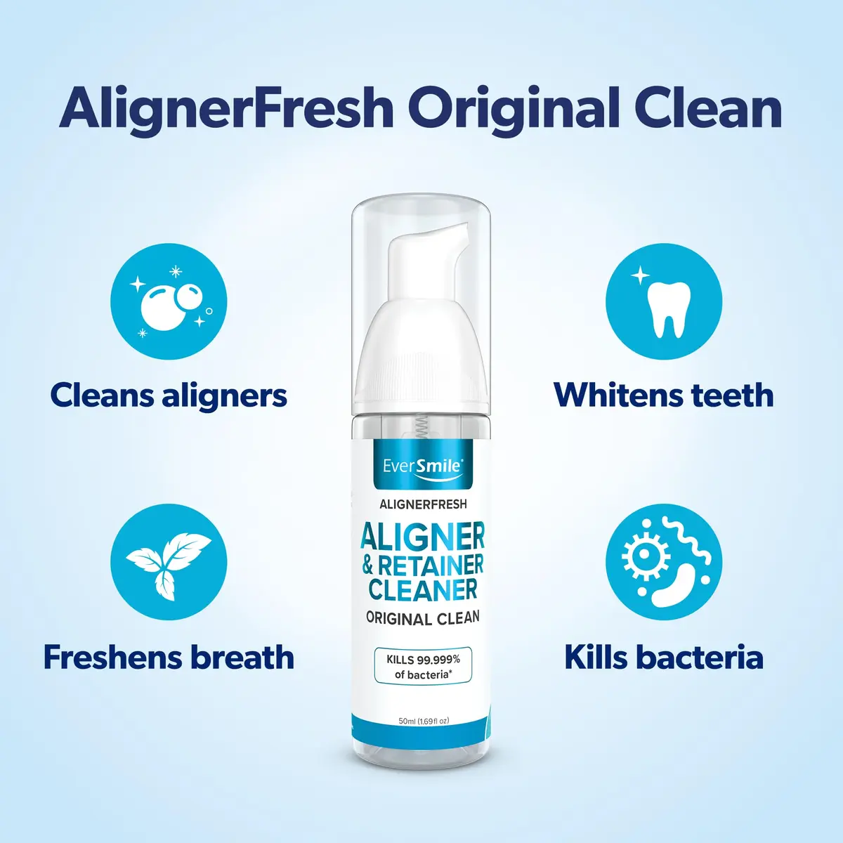 EverSmile AlignerFresh Original Clean Foam 25ml | Whitens Teeth & Fights Bad Breath - view 2