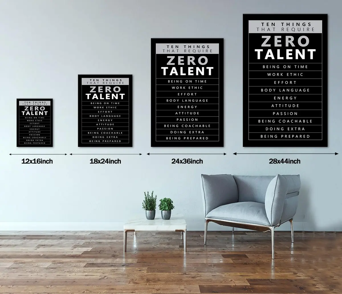 Yatsen Bridge Motivational Wall Art -10 Keys to Success Poster, 12x16 in | Positive Quotes Office Decor for Home & Gym - view 6