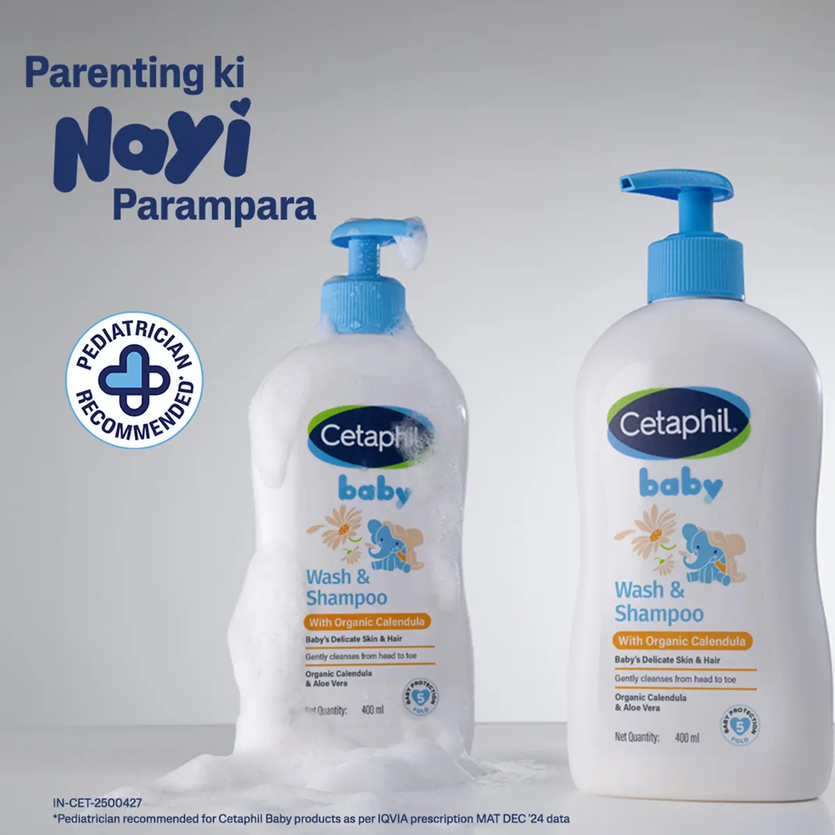Cetaphil 2-in-1 Baby Shampoo & Body Wash, Tear-Free, Calendula, 399ml (13.5 Fl Oz) | Gentle Cleansing for Sensitive Skin - view 9
