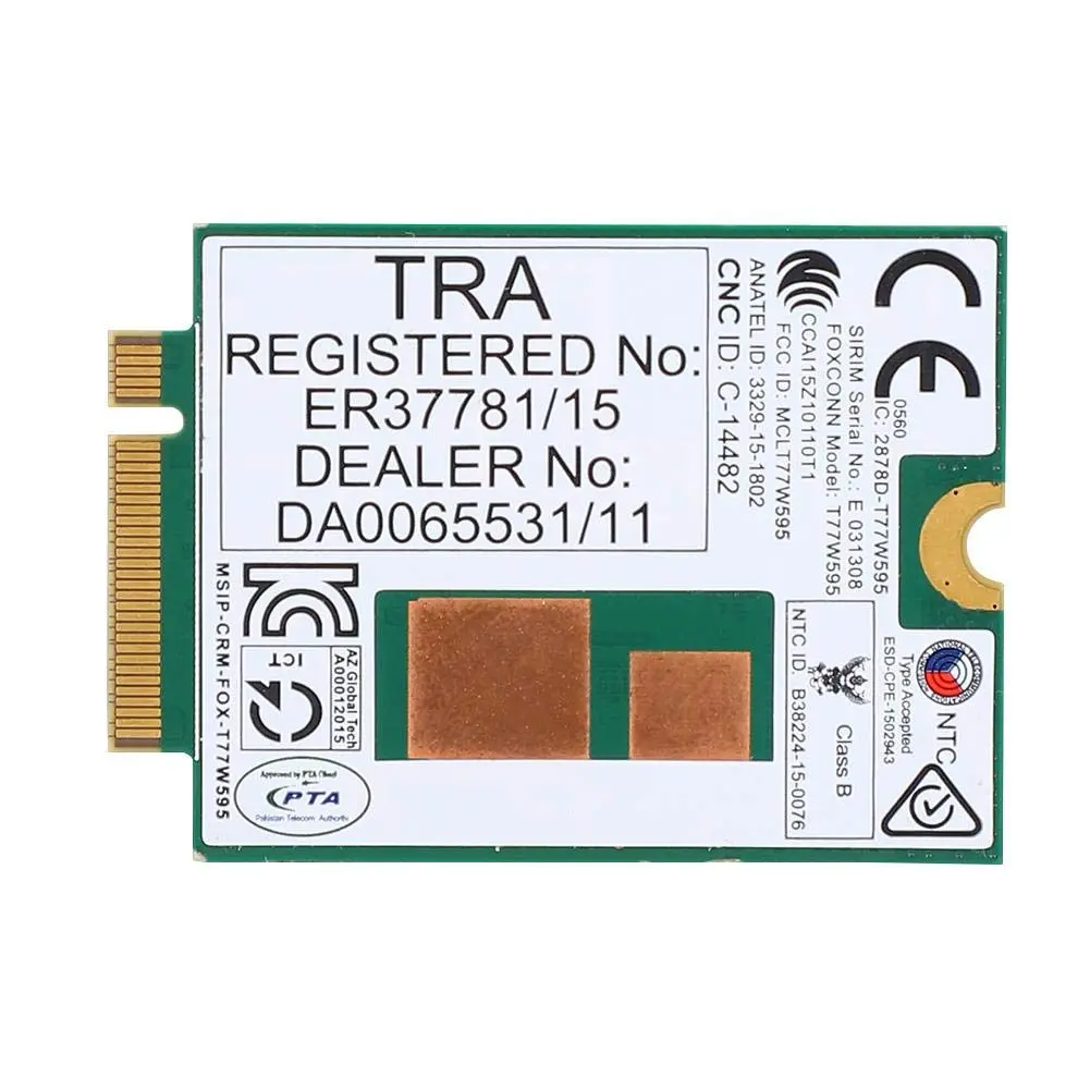 ASHATA 4G LTE Card Module T77W595 | 4G Network Card for Probook/EliteBook 820/840/850 G2 G3 - main product image