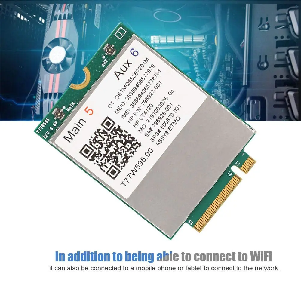 ASHATA 4G LTE Card Module T77W595 | 4G Network Card for Probook/EliteBook 820/840/850 G2 G3 - view 5