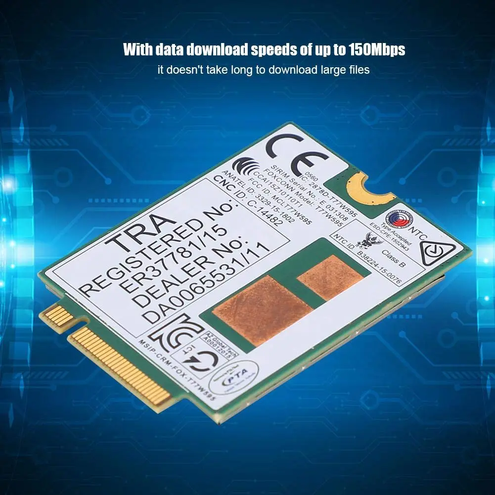 ASHATA 4G LTE Card Module T77W595 | 4G Network Card for Probook/EliteBook 820/840/850 G2 G3 - view 4