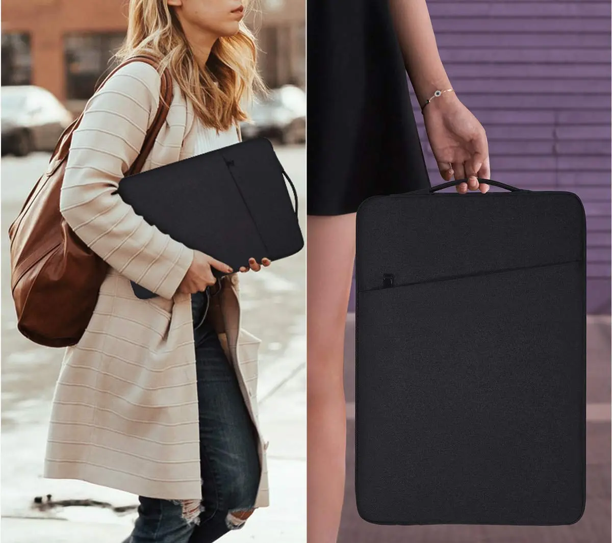 iKammo 13 Inch Laptop Sleeve for 13.5-14.4 Inch Surface & Notebook | Waterproof Canvas, Slim & Protective - view 7
