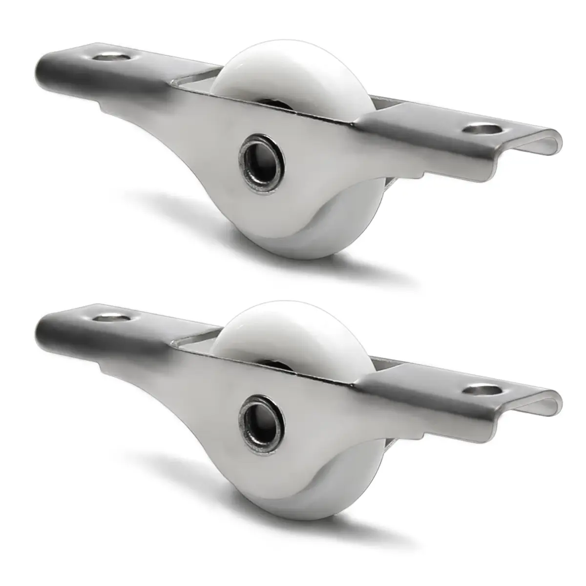 MroMax Nylon Door/Window Roller Replacement 2Pcs 23mm/0.91" Dia White | Durable Sliding Door Pulley - main product image